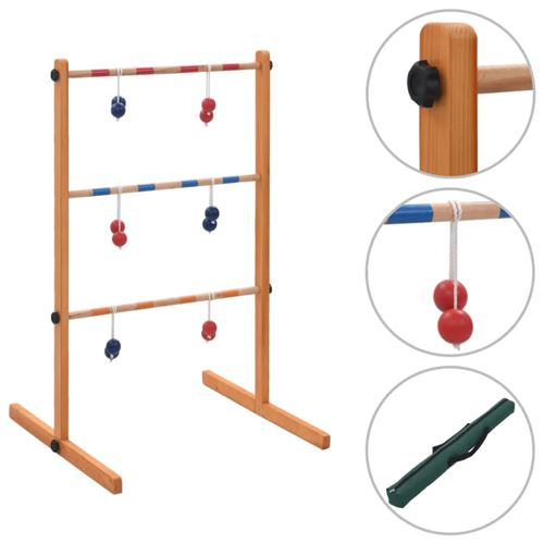 vidaXL Jeu de golf sur échelle Bois
