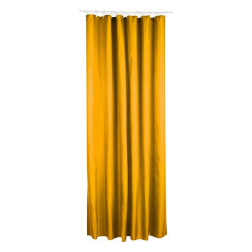 Rideau de douche en polyester - 180 x 200 cm - Jaune
