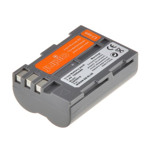 Jupio - Batterie - Li-Ion - 1600 mAh - pour Nikon D100, D200, D200 Kit, D300, D300S, D50, D70, D700, D70s, D80, D90, WT-4A