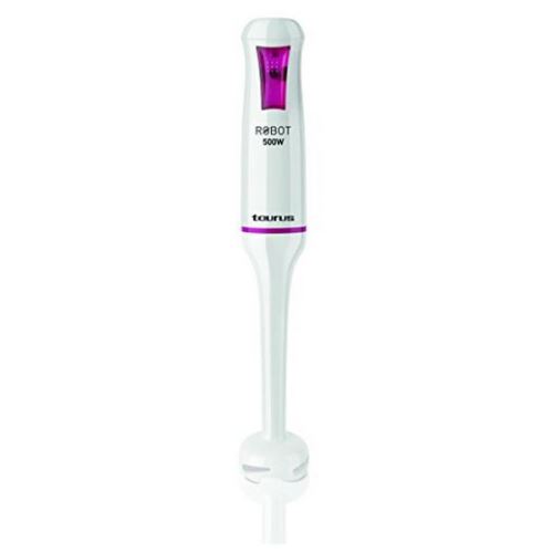 Mixeur plongeant robot 500W blanc rose - Mixer facielement les aliments