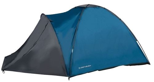 Dunlop tente dôme 4 places 210 x 250 x 130 x 130 cm bleue