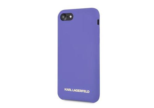 Coque pour Iphone 7 Plus / 8 Plus Karl Lagerfeld Tpu Violet Logo