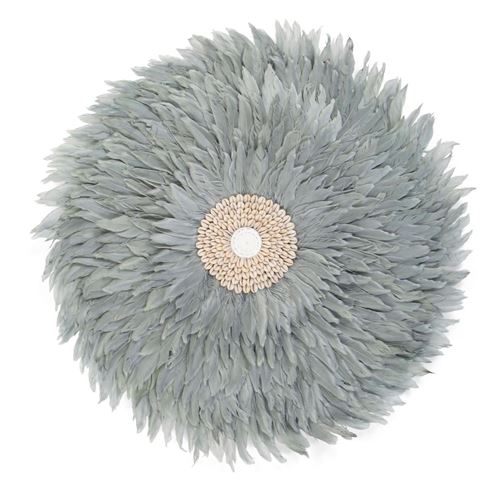 CHILDHOME Juju Feathers Decoration Murale 50 Cm Gris Clair