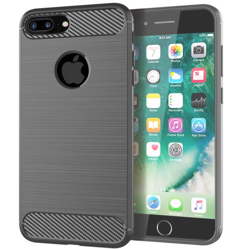 Etui Coque de protection durable souple pour Apple iPhone 8 Plus - Gris