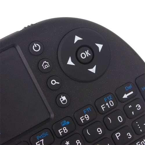 Mini clavier sans fil, mini clavier QWERTY sans fil 2.4G avec souris à pavé  tactile, clavier de poche avec récepteur USB