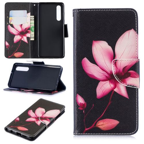 Etui en PU impression de motifs motif floral pour votre Huawei P30