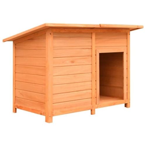 Comparer les prix de vidaXL Niche pour chiens Bois de pin et de sapin solide 120x77x86 cm