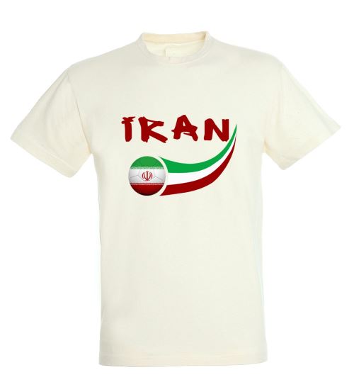 Supportershop Iran T-Shirt Adulte, Blanc, FR : XL (Taille Fabricant : XL)