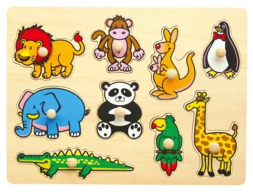Sapin malin - sm58897 - puzzle - encastrement à boutons - animaux sauvages