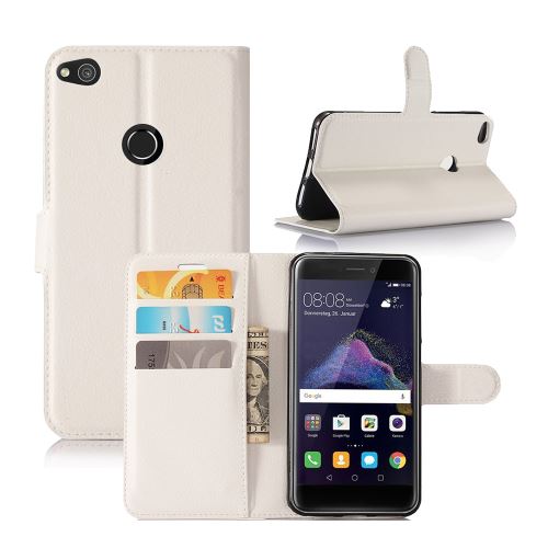 Etui Housse Portefeuille Pour Huawei P8 Lite 2017 - Blanc
