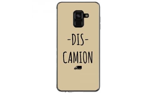 Coque souple pour Samsung Galaxy A8 2018 avec impression Motifs Dis Camion taupe