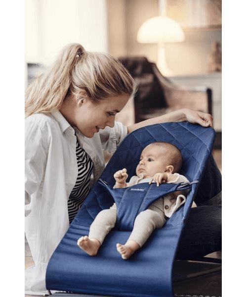 8 46 Sur Transat Babybjorn Bliss Cotton Bleu Nuit Produits Bebes Fnac