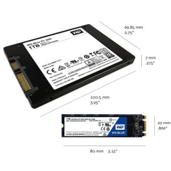 WD Blue PC SSD WDS250G1B0A - SSD - 250 Go - interne - 2.5 - SATA 6Gb/s -  Disques durs internes - Achat & prix