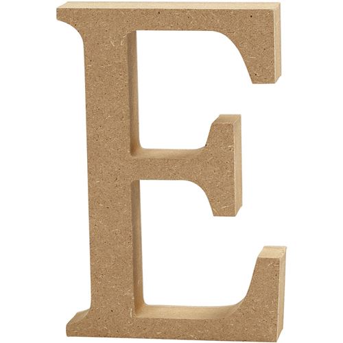 Creotime lettre en bois E 8 cm