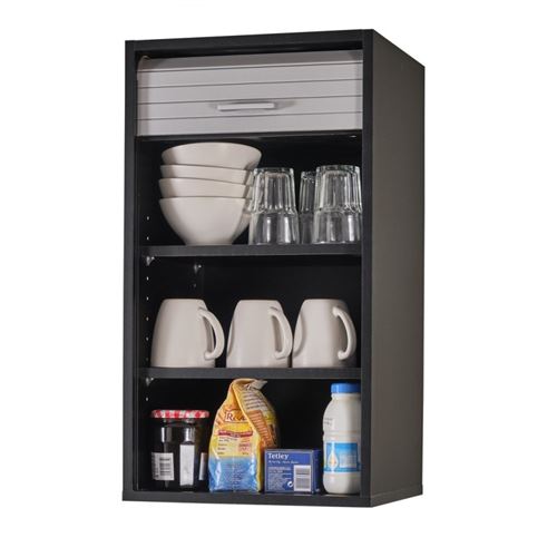 Meuble Cuisine Noir Bicolore 40 Cm H 72 Cm Coloris Aluminium