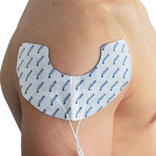 2 électrodes/patchs | électrostimulation ÉPAULES | connexion filaire 2mm