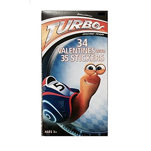 Cartes Turbo Valentines Day avec 34 Valentines et 35 autocollants