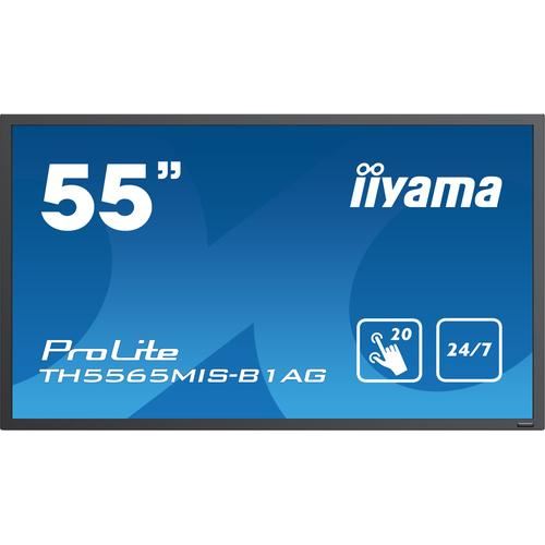  iiyama ProLite TH5565MIS-B1AG - Classe de diagonale 55"" (54.6"" visualisable) &eacute;cran LCD r&eacute;tro-&eacute;clair&eacute; par LED - signalisation num&eacute;rique - avec