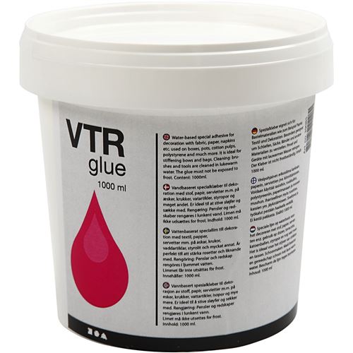 Creotime colle de bricolage transparente 1000 ml