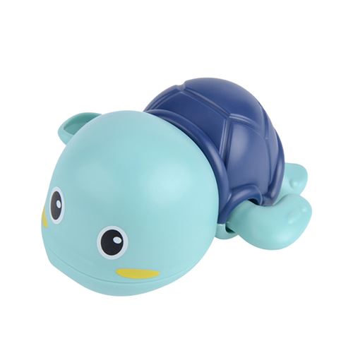 Jouet de bain remontage mécanique petit animal tortue - Bleu