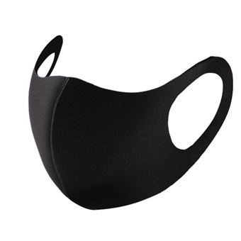 6pcs Masque de bouche en soie glacée anti-poussière extérieure masque de  mode réutilisable et lavable unisex noir