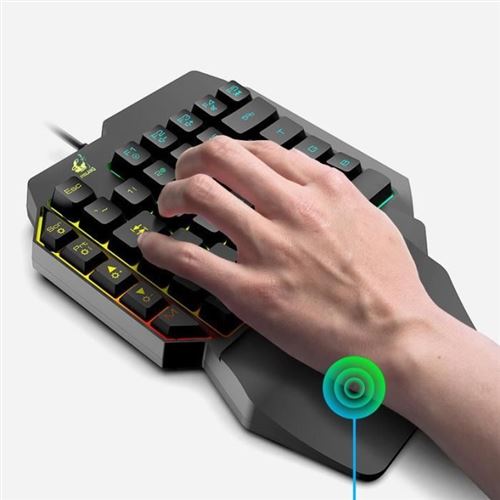 Pack Gamer pour MAC (Souris Gamer Metal + Mini Clavier Gamer) QWERTY USB  LED Gaming - Ensemble clavier/souris - Achat & prix