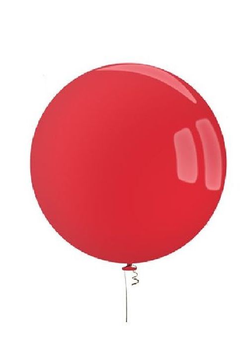 10 Ballons géants rouges diam. 50 cm