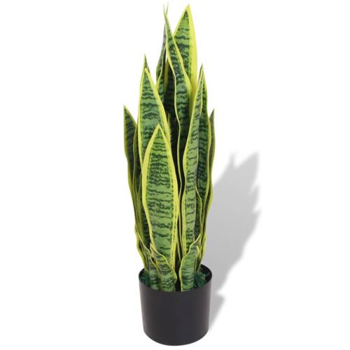 Vidaxl - Plante artificielle avec pot Sansevi&egrave;re 65 cm Vert Vert
