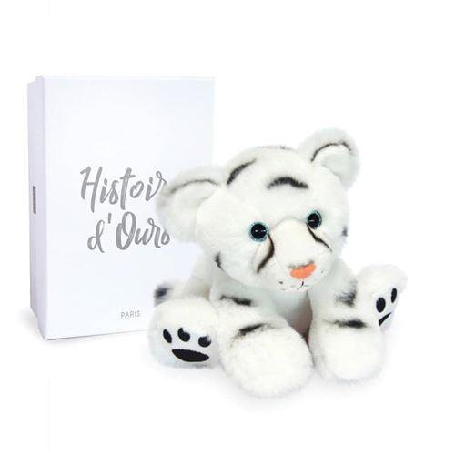 Peluche Tigre Blanc 18cm Histoire d'Ours