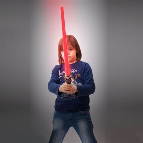 Sabre laser lumineux et sonore rouge