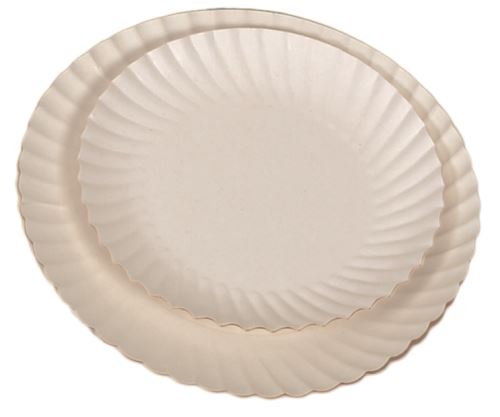 Assiette impergras carton blanc