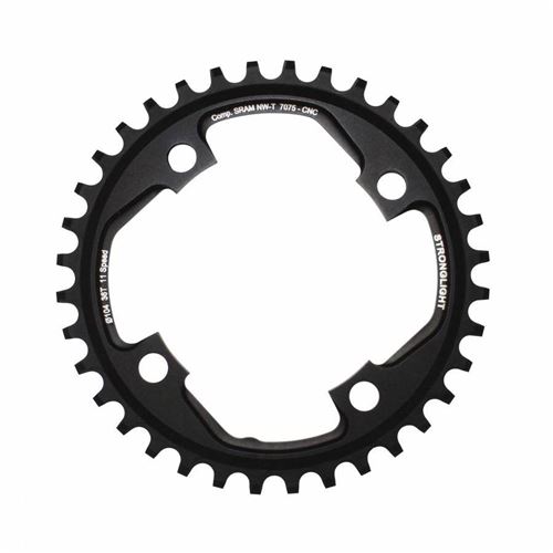 Plateau vtt 4bra mono 36dts d.104 noir alu 7075 stronglight x01 11v. - epaisseur 5mm