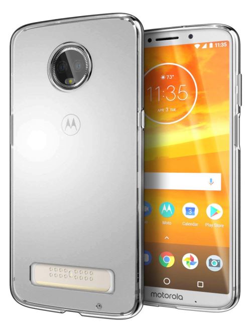 Coque Souple en Gel Silicone pour Motorola Moto Z3 Play Mate Fine et Légère - Transparent