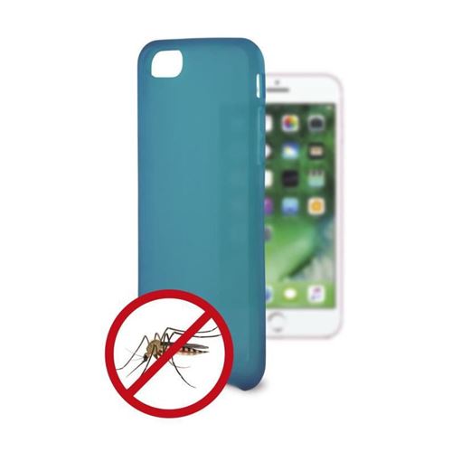 KSIX Coque de protection flexible anti-bactéries pour Iphone 7 Bleu