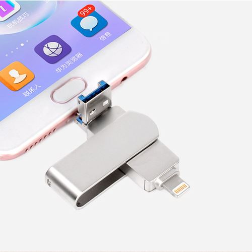 Clé USB 3 en 1, clé USB 3.0, clé USB de stockage externe pour iPhone, iPad,  ordinateur Android 