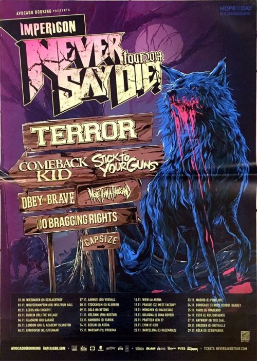 Never Say Die! - 60x84 cm - AFFICHE / POSTER