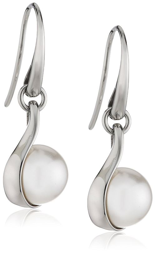 Skagen - Boucles d'Oreilles - Acier Inoxydable - Agnethe - Perle d'Imitation - SKJ0090040