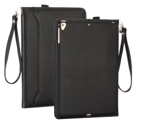 WISETONY® Etui en PU Sommeil intelligent dragonne pour votre HUAWEI M5 Lite 10.1 - Noir