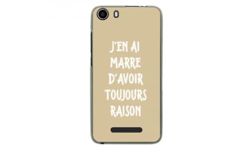 Coque souple pour Wiko Lenny 2 avec impression Motifs marre d'avoir raison taupe