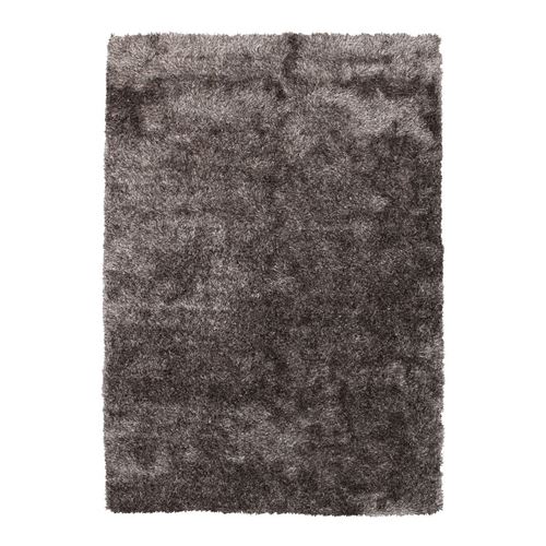Paris Prix Gris Tapis Shaggy Fait Main "Diamond" Champagne 80 X 150 Cm