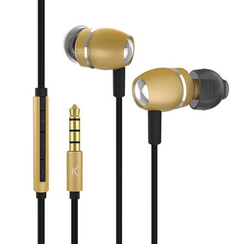 Casque d'écoute avec microphone Go & Play Sky Aluminium Doré