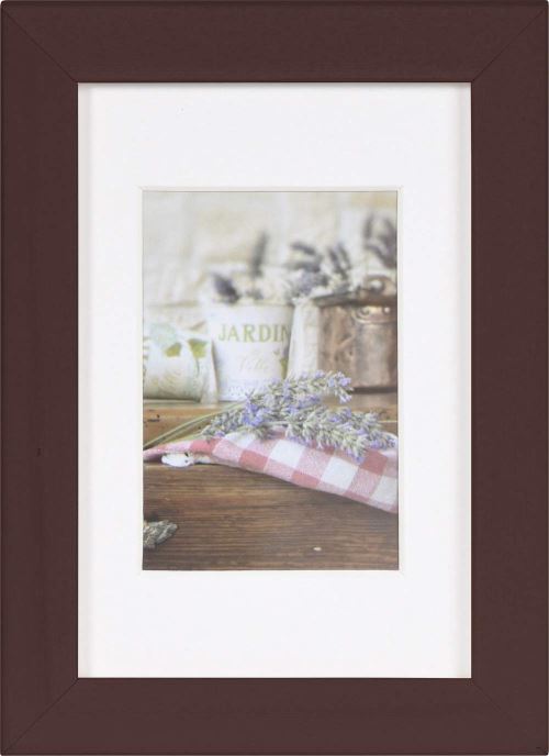 Henzo Jardin Cadre Photo Bois, Bois, wengé, 10.5 x 15 x 2.0 cm