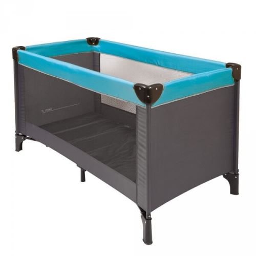 Lit pliant gris-turquoise - nattou
