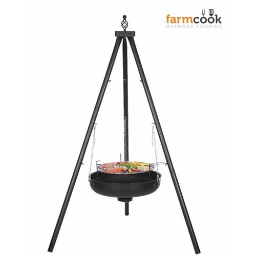 Farmcook Barbecue suspendu sur trépied Premium 70 cm Barbecook Junko barbecue suspendu sur trépied