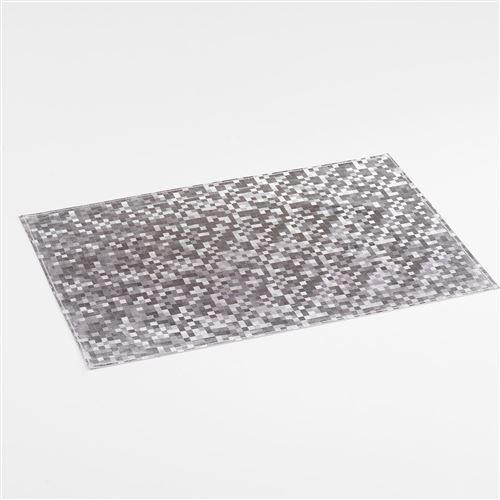 Set de table 30 x 45 cm pvc domino Argent