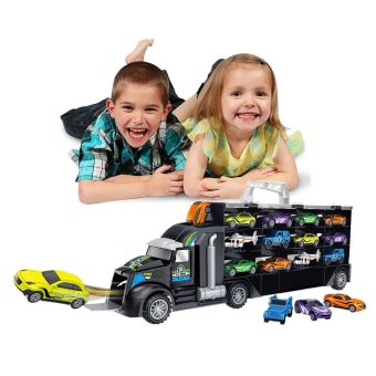 Camion de Transport Voiture Enfant avec 6 Petite Voiture,15