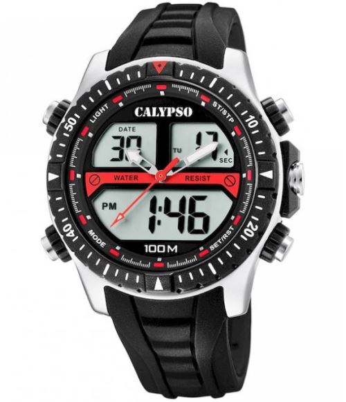 Calypso Montre Femme, Homme, Mixte K5773/4 Rouge, Noir