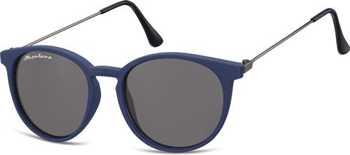 Montana lunettes de soleil unisexe panto mat bleu mat (S33A)