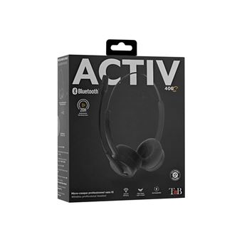 Micro-casque sans fil Stéréo Bluetooth T'n'b Activ 400S Noir