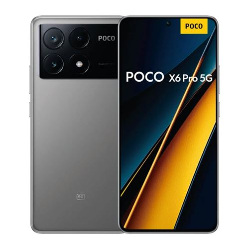 Smartphone Xiaomi Poco X6 Pro 5G Double SIM 6,67'' 12 Go/512 Go Gris État correct - N/A reconditionné disponible sur Fnac